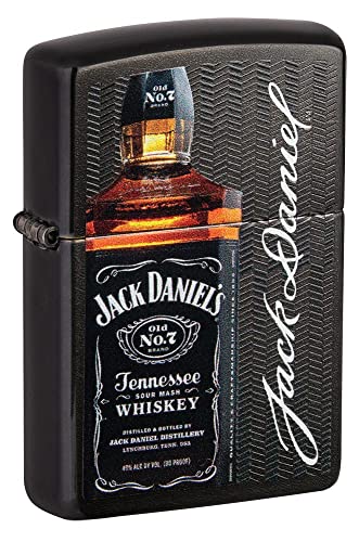 Zippo Lighter- Personalized Message Engrave for Jack Daniel's Black Matte #49321