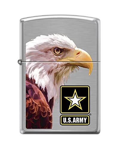 Zippo Lighter- Personalized for U.S. Army Military Eagles Head Majestic #Z5355