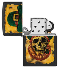 Load image into Gallery viewer, Zippo Lighter - Custom Engraved with Your Message for Lucky Map Design Black Matte Pocket Lighter 46244
