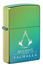 Load image into Gallery viewer, Zippo Lighter- Personalized for Assassin&#39;s Creed Valhalla Teal 49530
