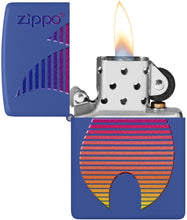 Load image into Gallery viewer, Zippo Design Royal Blue Matte Pocket Lighter
