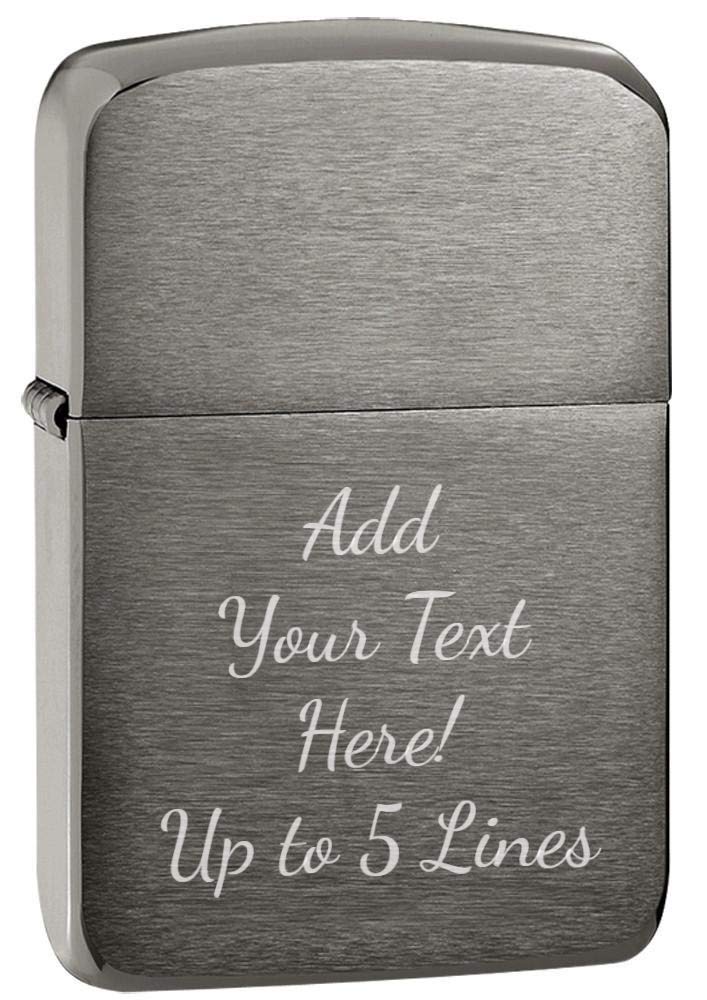Zippo - Customized Message Black Ice 1941 Replica Original Windproof #24096