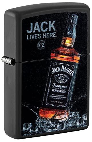 Zippo Lighter- Personalized Engrave for Jack Daniel's Design Lives Here #48290