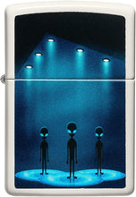 Load image into Gallery viewer, Zippo Aliens Design Glow-in-The-Dark Green Pocket Lighter
