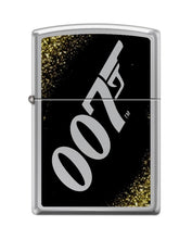 Load image into Gallery viewer, Zippo Lighter -for James Bond 007 Goldfinger Glitter High Polish Chrome Windproof Lighter #Z5357
