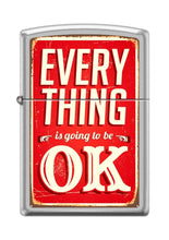 Load image into Gallery viewer, Zippo Lighter- Personalized Engrave for Everything Ok Sign Design #Z5036
