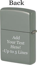 Load image into Gallery viewer, Zippo Lighter- Personalized Loving Embrace Valentine Gothic Dagger Sage 49860
