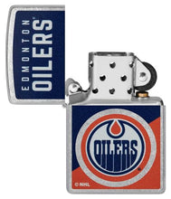 Load image into Gallery viewer, Zippo Lighter - Custom Engraved with Your Message for NHL Edmonton Oilers 2024 Street Chrome Pocket Lighter 46192
