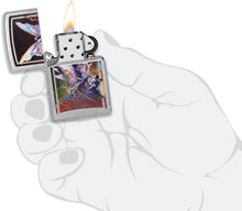 Load image into Gallery viewer, Zippo Frank Frazetta Mythical Fairy Street Chrome Pocket Lighter
