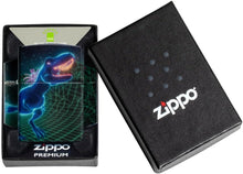 Load image into Gallery viewer, Zippo Lighter - Customized Message on Cyber Dino Glow in The Dark Pocket 46701
