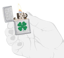 Load image into Gallery viewer, Zippo Lighter- Personalized Engrave Lucky Clover Shamrock High Polish 24699
