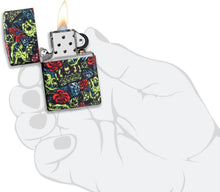 Load image into Gallery viewer, Zippo Lighter- Personalized Message Engrave for Skull Crown Design #49696

