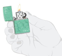 Load image into Gallery viewer, Zippo Lighter - Custom Engraved with Your Message for Cannabis Compound Design Armor High Polish Green Pocket Lighter 46313
