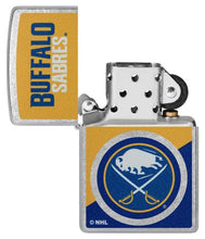 Load image into Gallery viewer, Zippo Lighter - Custom Engraved with Your Message for NHL Buffalo Sabres 2024 Street Chrome Pocket Lighter 46183
