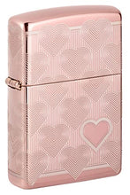 Load image into Gallery viewer, Zippo Lighter- Personalized Engrave on Heart Design Heart 360 Rose #49811
