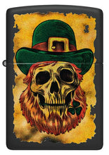 Load image into Gallery viewer, Zippo Lighter - Custom Engraved with Your Message for Lucky Map Design Black Matte Pocket Lighter 46244
