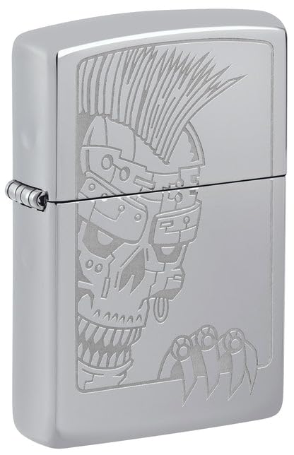 Zippo Lighter - Custom Engraved with Your Message for Lighter, Metal, Silver, One Size 46426