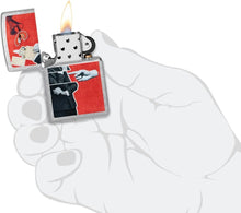 Load image into Gallery viewer, Zippo Lighter - Customized Message Collage Street Chrome Pocket Lighter 46581
