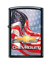 Load image into Gallery viewer, Zippo Lighter- Personalized Engrave for Chevy Chevrolet Flag Stars #Z5323
