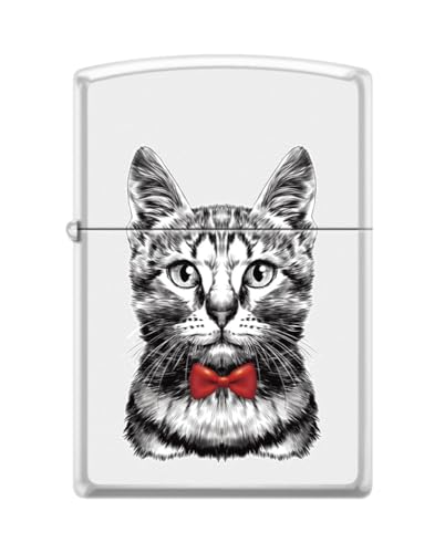 Zippo Lighter- Personalized Engrave Cool Cat Bow Kitten Puddy Cool Cat Z5563