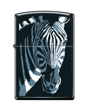 Load image into Gallery viewer, Zippo Lighter- Personalized Engrave Illusion Zebra Black Matte #Z5438

