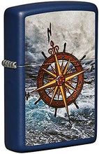 Load image into Gallery viewer, Zippo Lighter- Personalized Engrave for Compass Design Navy Matte #49408
