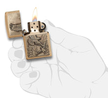Load image into Gallery viewer, Zippo Lighter- Personalized Engrave Americana Eagle Prey Flag Patriotic #20854
