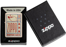 Load image into Gallery viewer, Zippo Lighter- Personalized Engrave for Zippo Logo Lighter Retro Poster 48397
