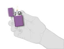 Load image into Gallery viewer, Zippo Lighter - Personalized Customize Message Engrave on Slim Size Windproof Lighter (Purple Abyss #28124)
