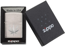 Load image into Gallery viewer, Zippo Lighter- Personalized Message Engrave Leaf Design Windproof Lighter #29587
