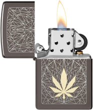 Load image into Gallery viewer, Zippo Lighter- Personalized Engrave for Leaf Designs Leaf Black Ice #48384
