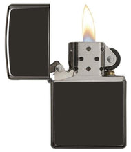 Load image into Gallery viewer, Zippo Lighter - Personalized Message Engraved on Colored Windproof Lighter High Polish Black 24756
