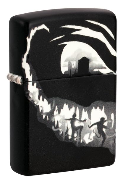 Zippo Lighter - Custom Engraved with Your Message for Devil Dance Design 540 Color Glow in The Dark Pocket Lighter 46268