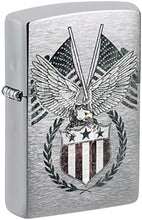 Load image into Gallery viewer, Zippo Lighter- Personalized Engrave Americana Eagle Prey Flag Patriotic #Z5055
