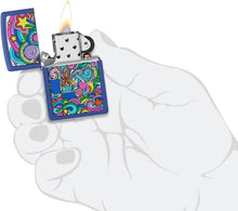 Load image into Gallery viewer, Zippo Abstract Design Royal Blue Matte Pocket Lighter
