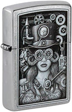 Load image into Gallery viewer, Zippo Lighter- Personalized Engrave for Special Designs Steampunk Girl 48387

