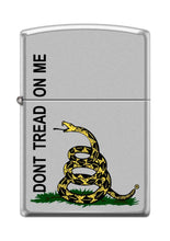 Load image into Gallery viewer, Zippo Lighter-Personalized Engrave for Dont Tread On Me Snake Satin Chrome Z5210
