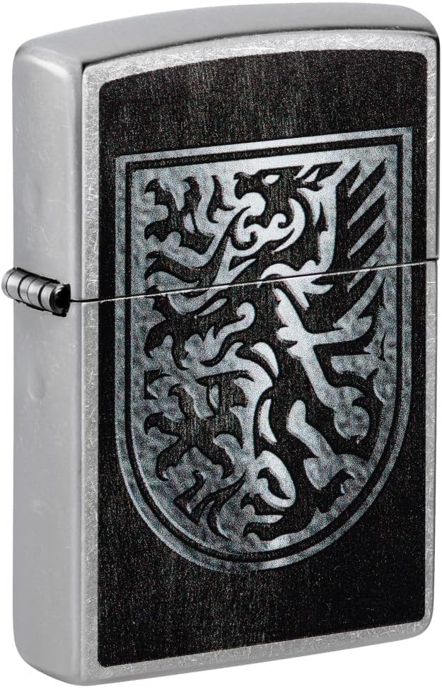 Zippo Lighter - Personalized Customize Message Engrave on Backside for Dragon Windproof Lighter Dragon Shield 48730