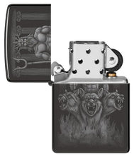 Load image into Gallery viewer, Zippo Lighter - Custom Engraved with Your Message for Greek Dogs Design High Polish Black Pocket Lighter 46264

