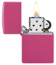 Load image into Gallery viewer, Zippo Lighter - Personalized Message Engraved on Backside Colored Windproof Lighter Hot Pink 49846
