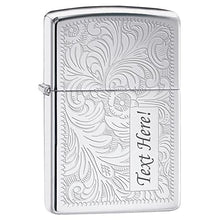 Load image into Gallery viewer, Zippo Lighter- Personalized Engrave for Venetian High Polish Chrome #352
