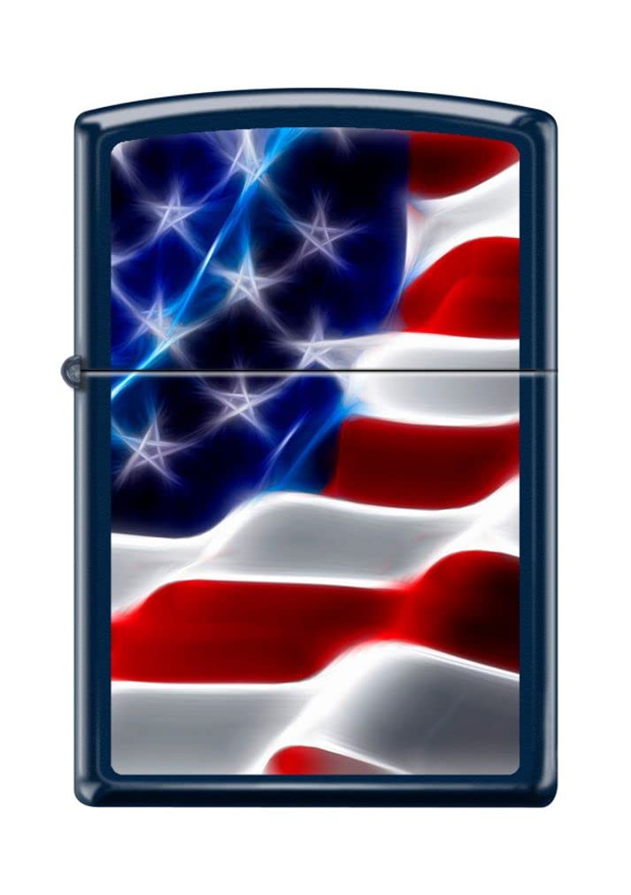 Zippo Lighter- Personalized for US Patriotic Abstract American USA Flag Z5197