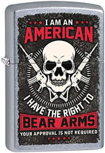 Load image into Gallery viewer, Zippo Lighter- Personalized Engrave for Skull Second 2nd Amendment #Z5269
