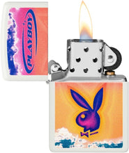 Load image into Gallery viewer, Zippo Lighter - Personalized Customize Message Engrave on Backside for Playboy Bunny (Clouds 48744)
