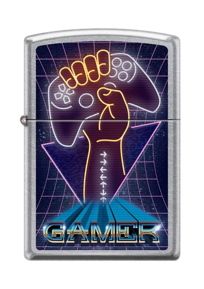 Zippo Lighter- Personalized Engrave Gamer Design Gamer Retro Arcade Z5225