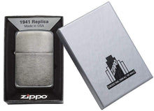 Load image into Gallery viewer, Zippo - Customized Message Black Ice 1941 Replica Original Windproof #24096
