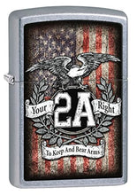 Load image into Gallery viewer, Zippo Lighter- Personalized Engrave for Second 2nd Amendment Bald Eagles #Z5218
