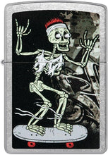 Load image into Gallery viewer, Zippo Lighter - Customized Message Skelet Skateboard - Street Chrome 48911
