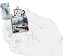 Load image into Gallery viewer, Zippo Lighter - Customized Message Frozen Valley 540 Matte Pocket Lighter 46702

