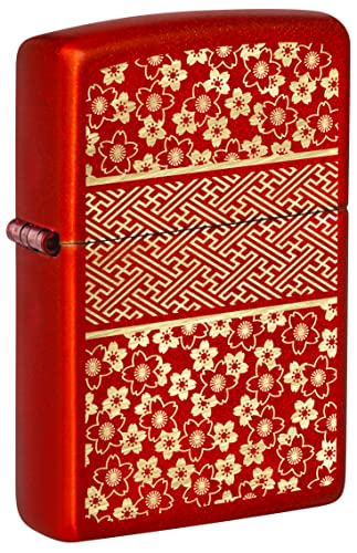 Zippo Lighter- Personalized Engrave Blossoms Flower Power Asian Kimono #48493